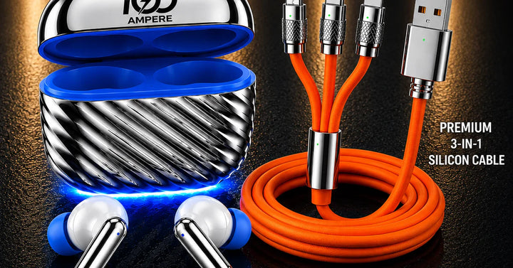Travel Audio and Power Kit: Earbuds and Power Bank Essentials