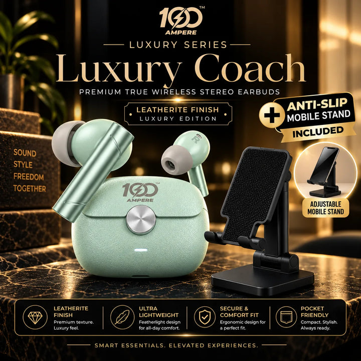 Coach Luxury Edition Green with Anti Slip Mobile Stand