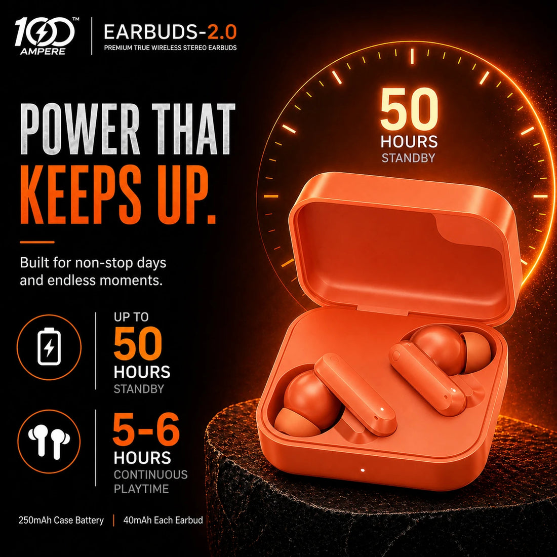 Earbuds 2.0 Orange