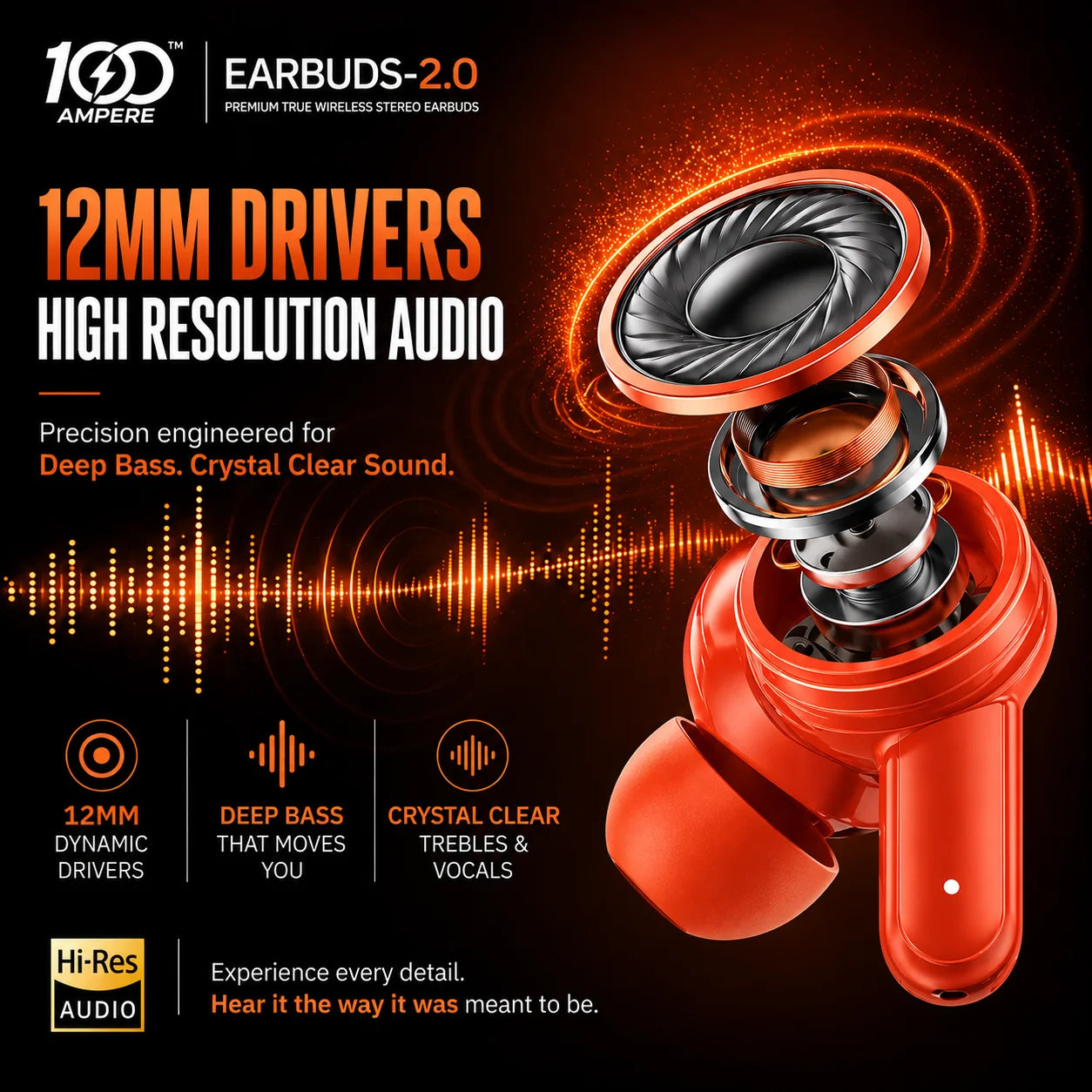 Earbuds 2.0 Orange