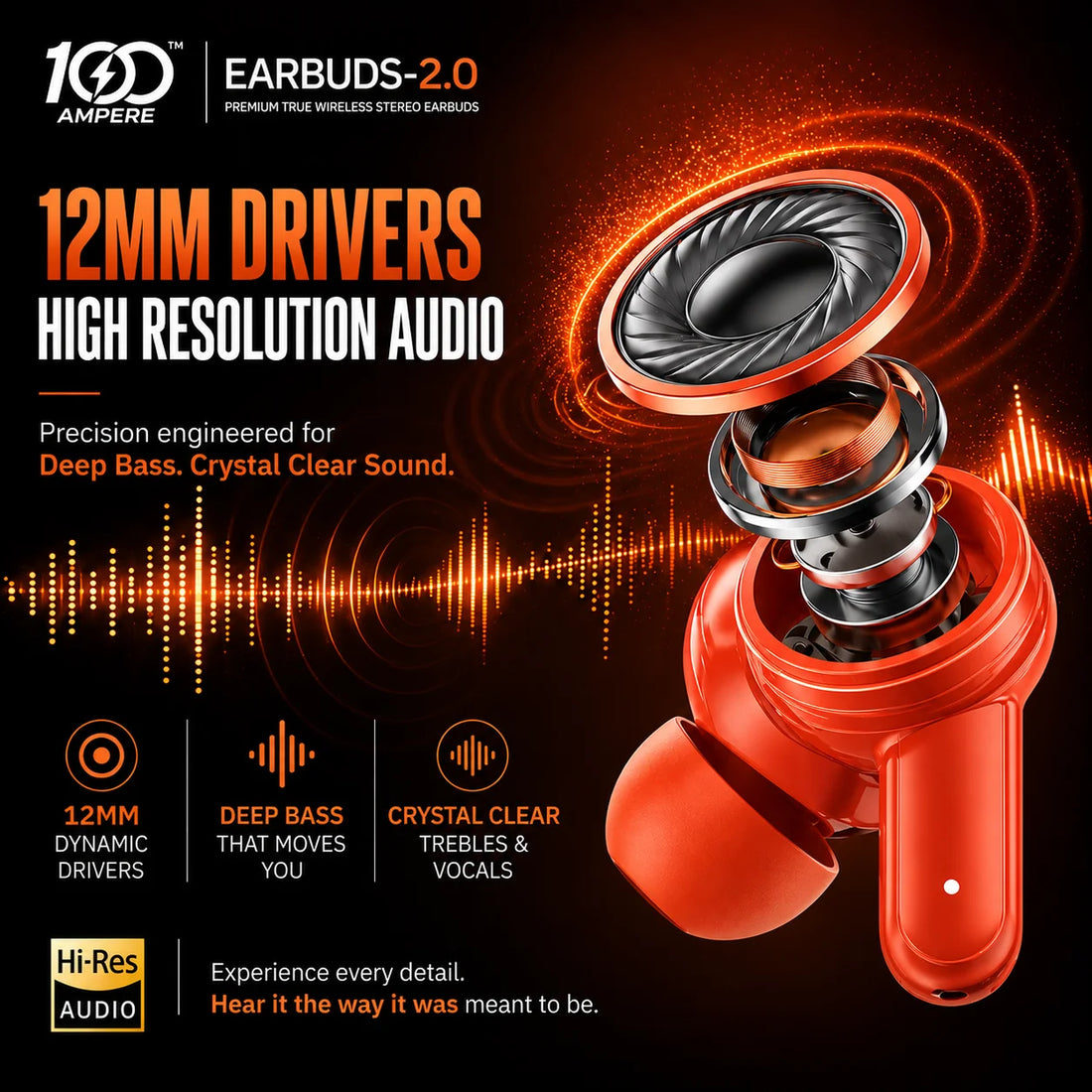 Earbuds 2.0 Orange