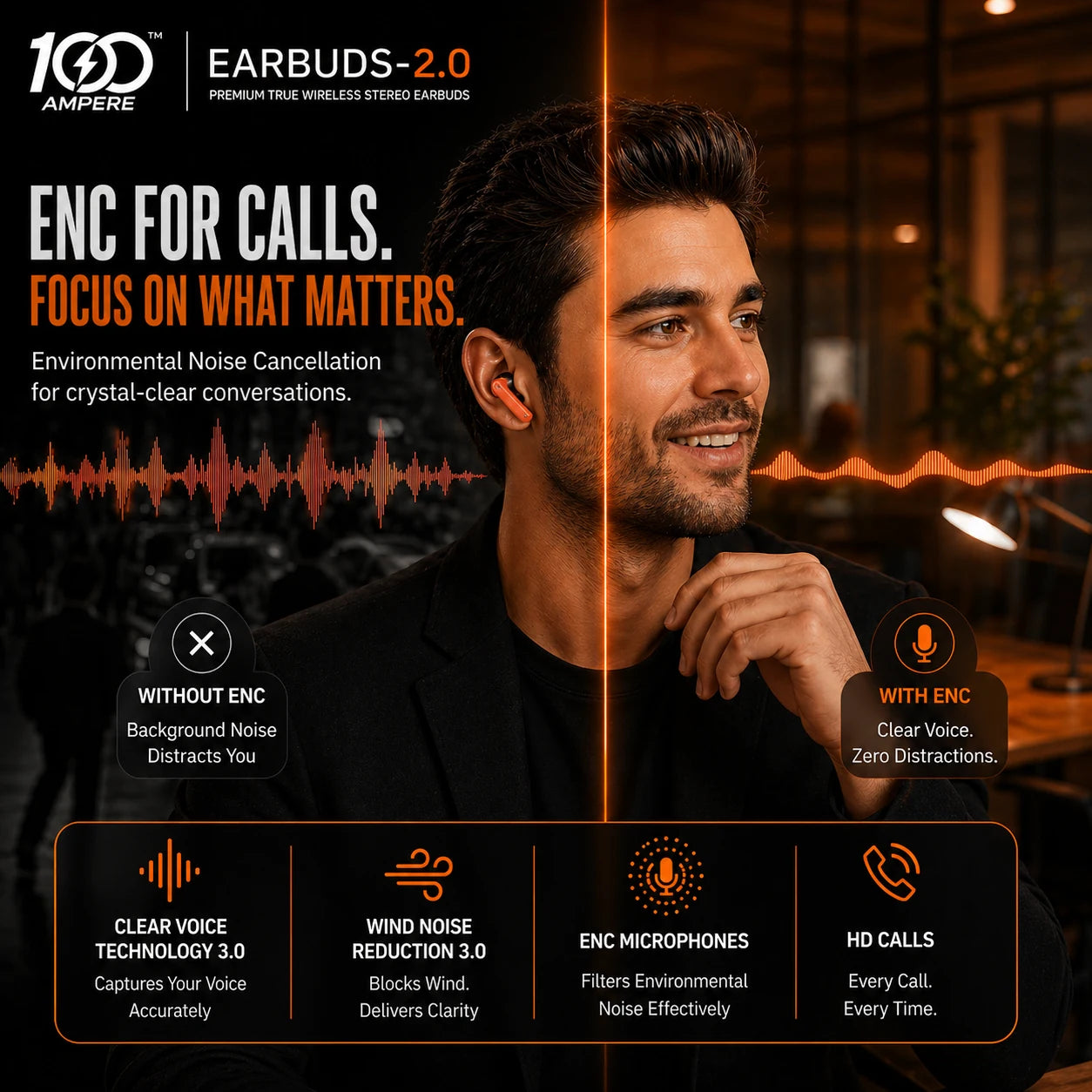Earbuds 2.0 Orange