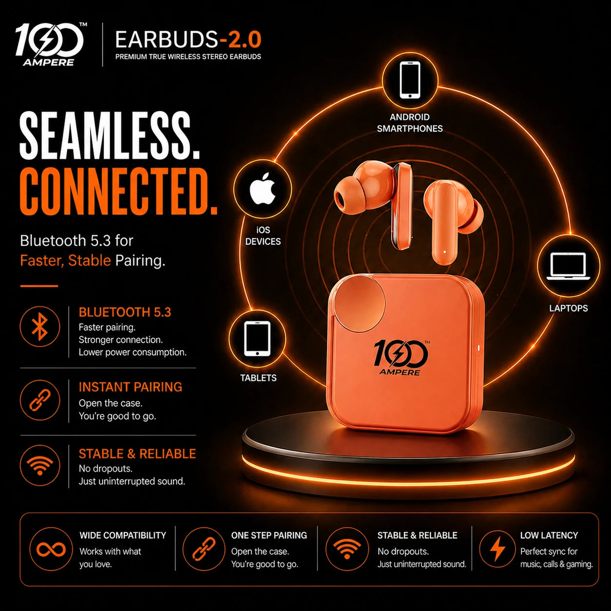 Earbuds 2.0 Orange