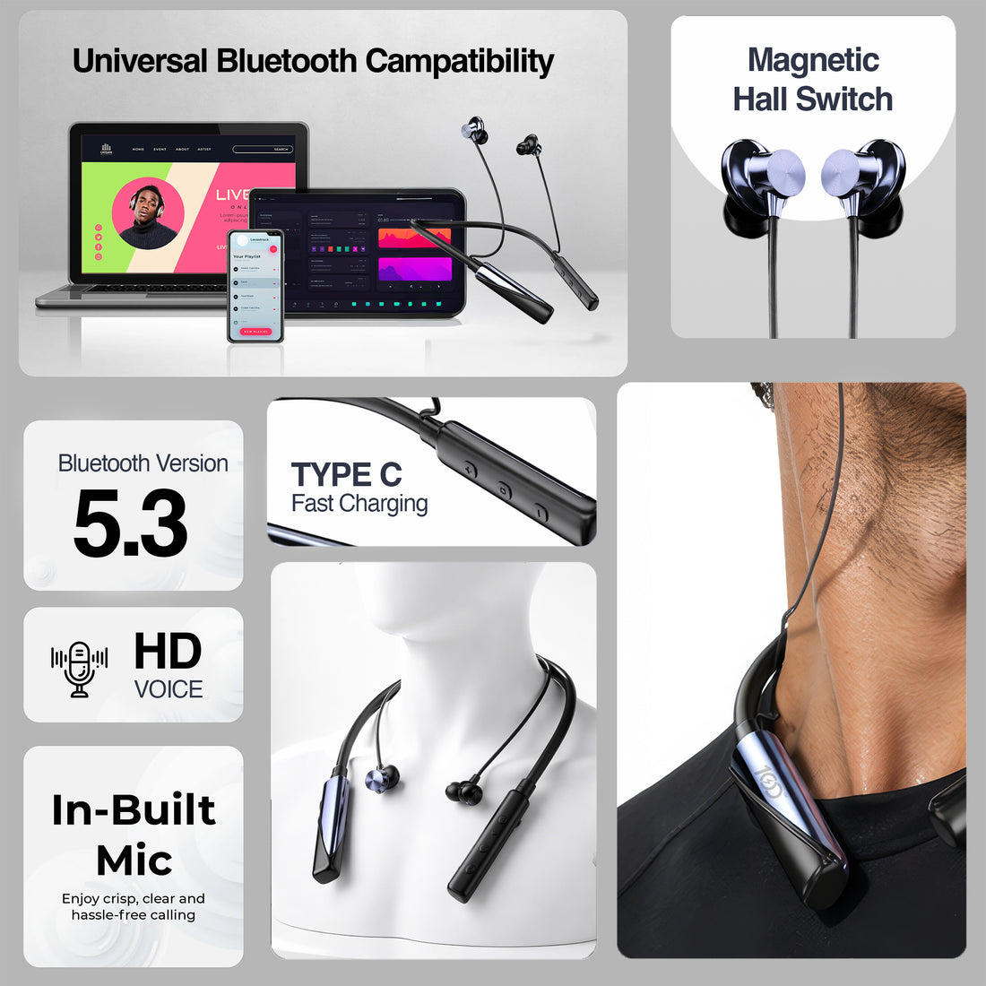 BT Elegant Wireless Neckband
