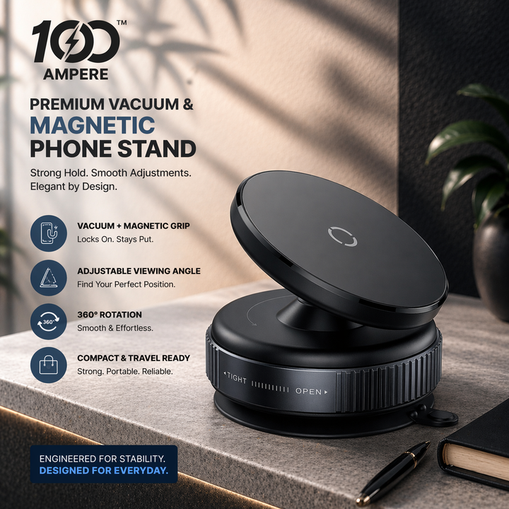 Premium Vacuum & Magnetic Phone Stand