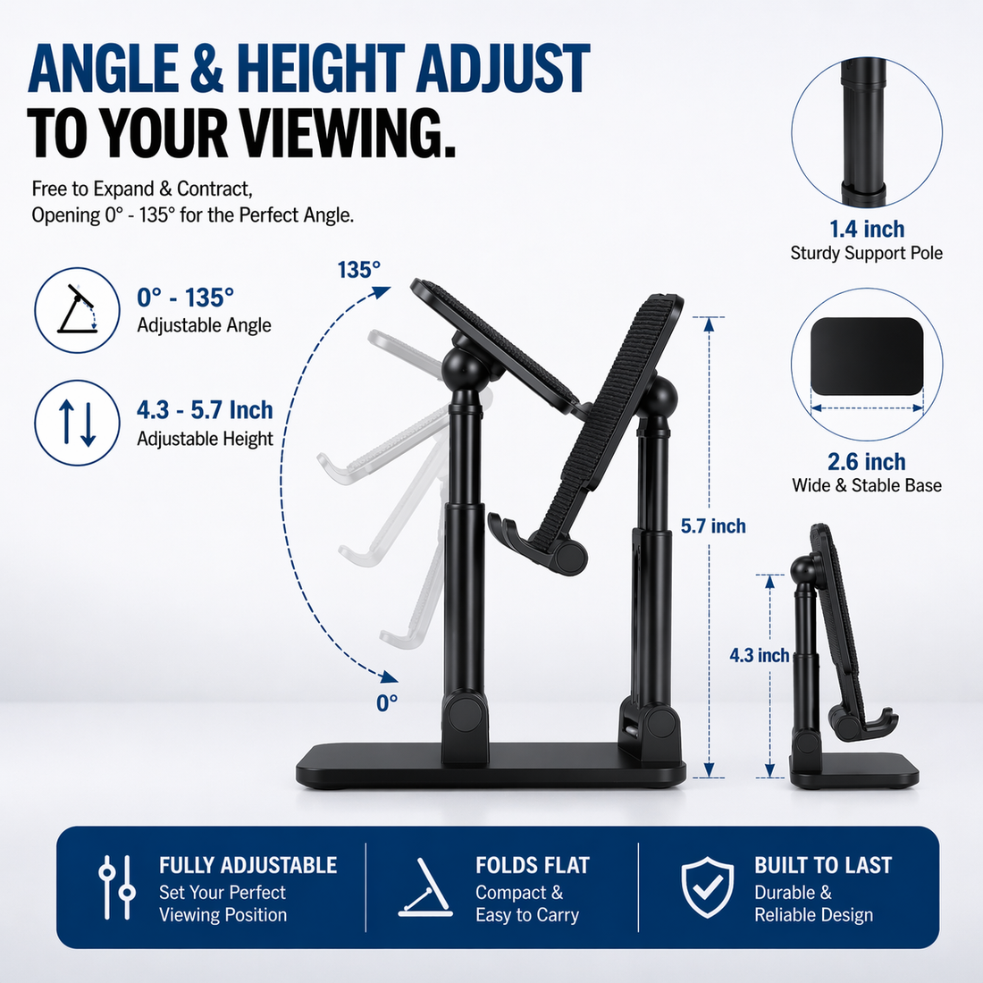 Folding Anti-Slip Mobile Stand