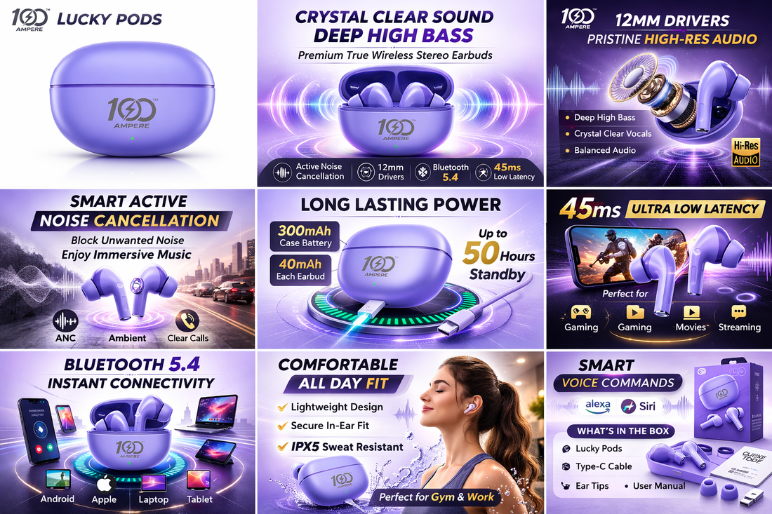 Lucky Pods with Free 3-in-1 Charging + Data Cable