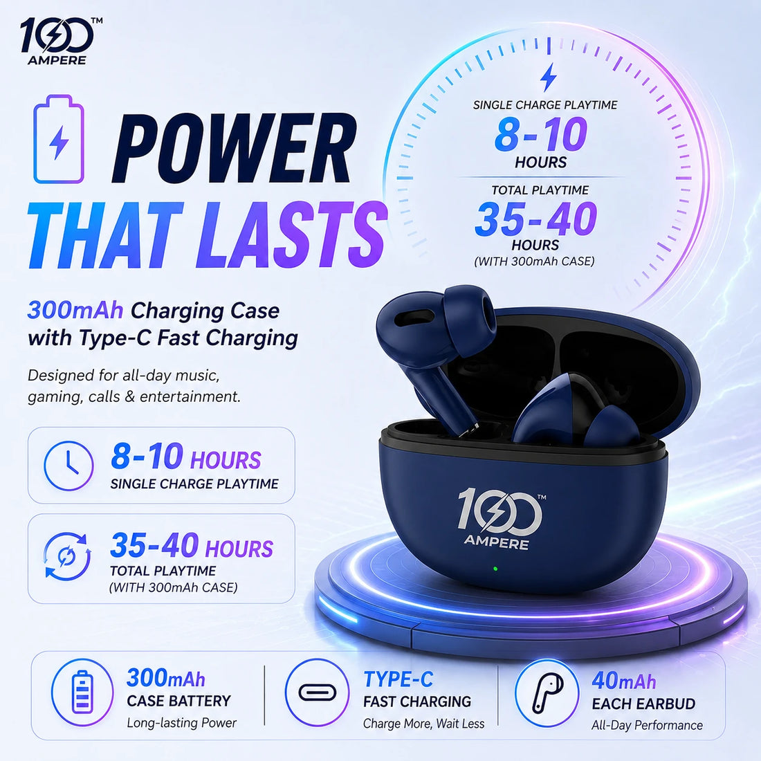 Lucky Pods Navy Blue