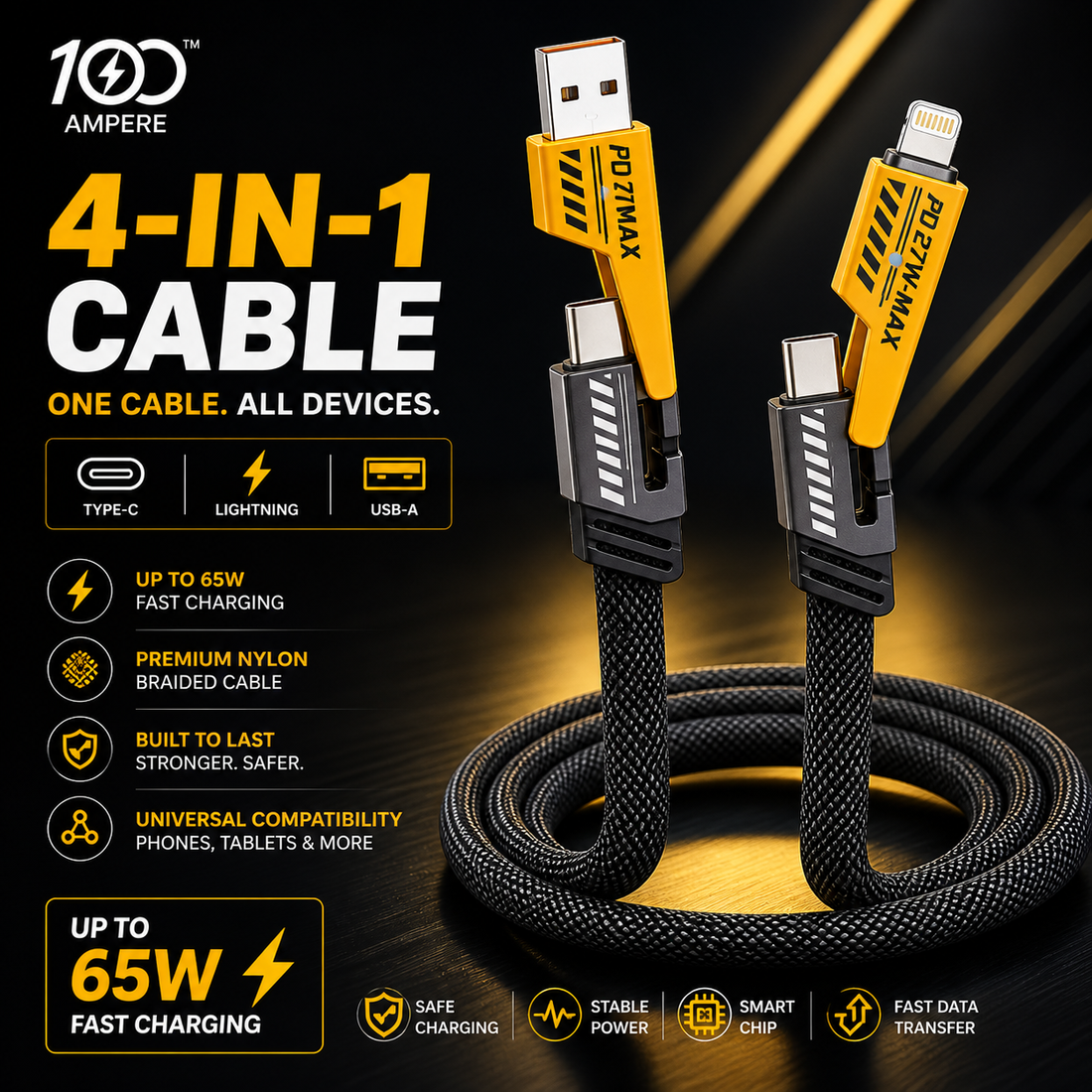 4 in 1 Convertible Cable