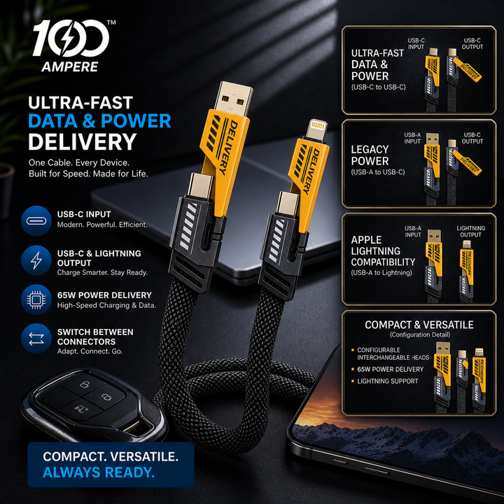 Lucky Pods with 4-in-1 Charging Cable - Lavender