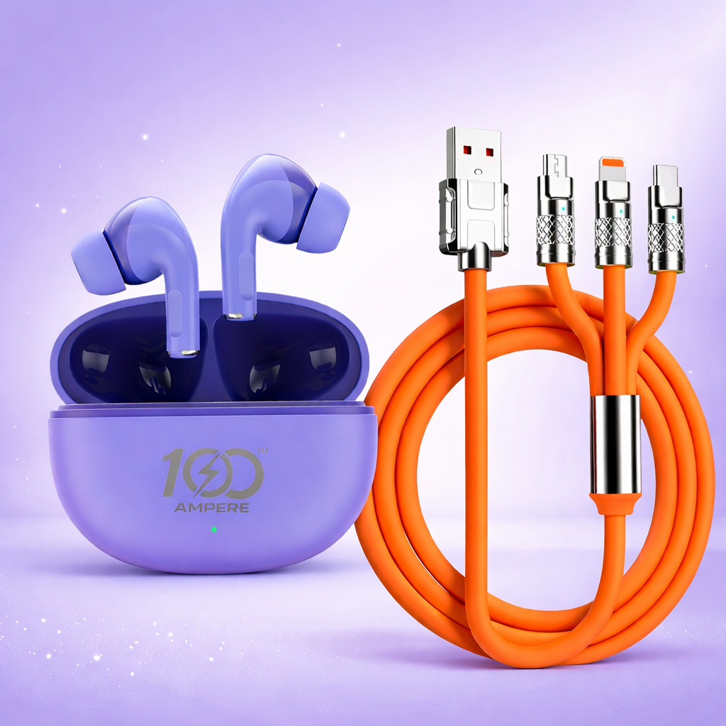 Lucky Pods with Free 3-in-1 Charging + Data Cable
