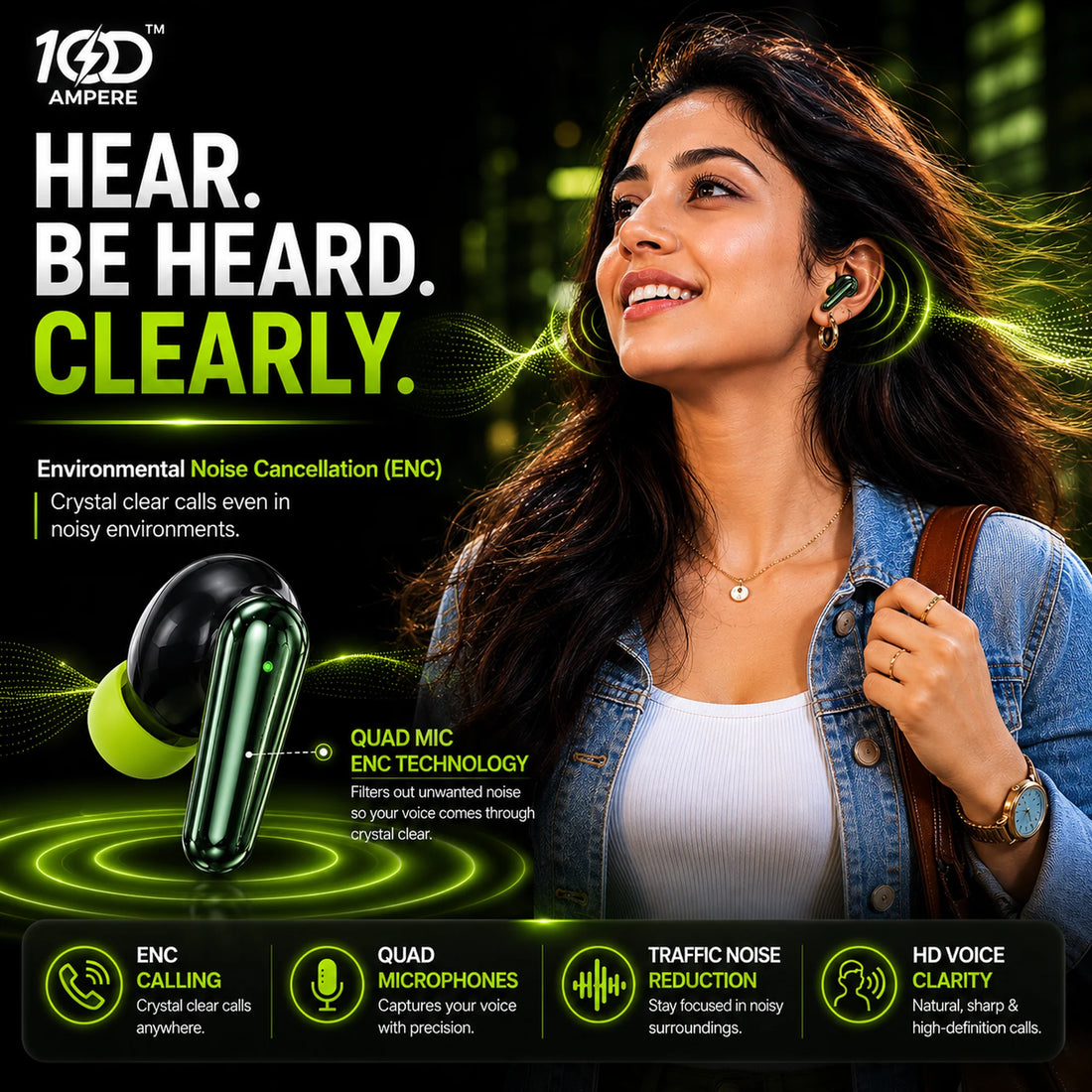 Shine101 Wave Green with 6-in-1 Charging & Utility Kit