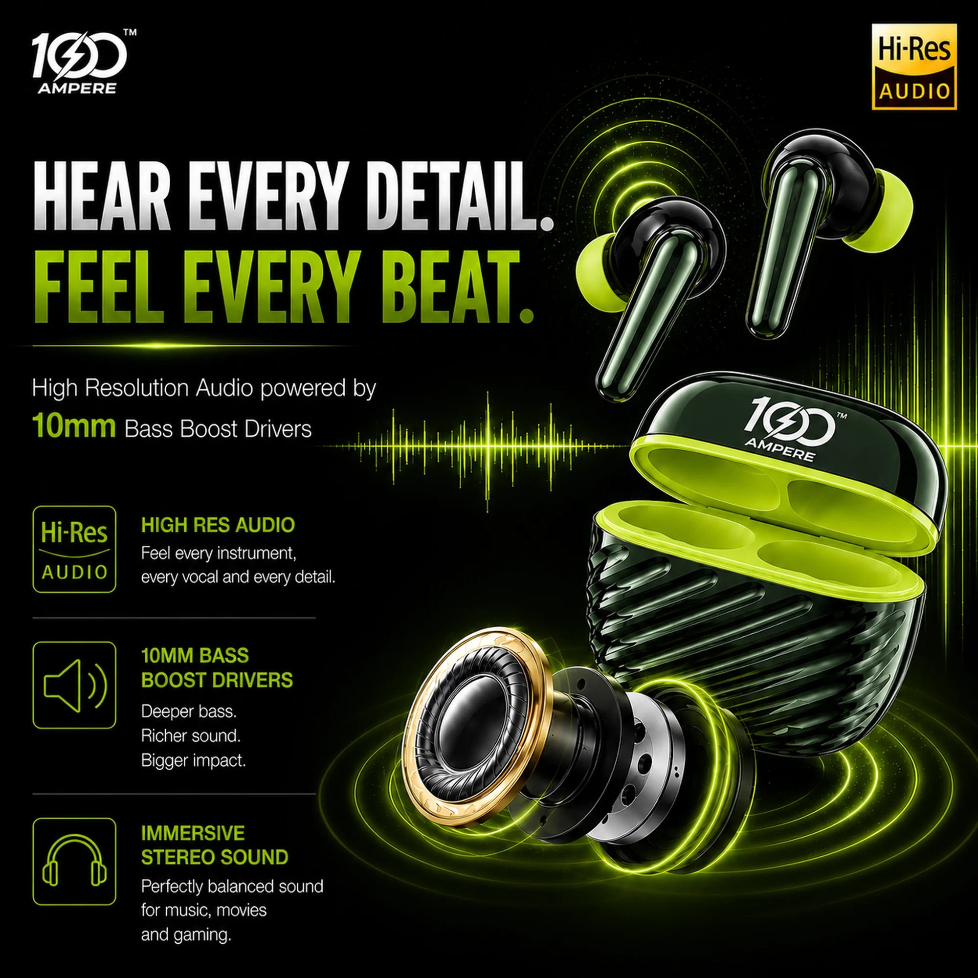 Shine101 Wave Green with 6-in-1 Charging & Utility Kit