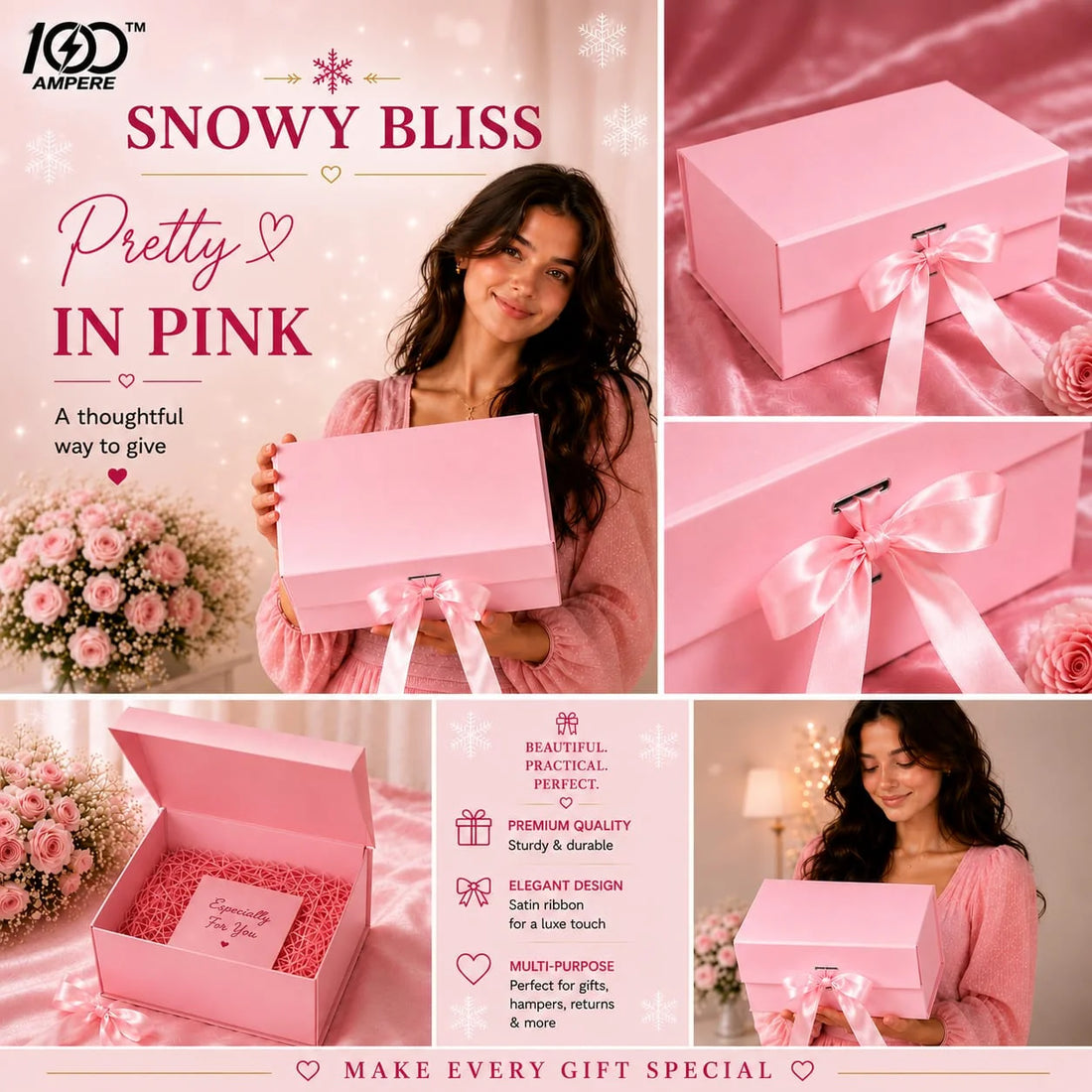 Snowy Bliss Hamper for Women - 10 Beautiful items in a box