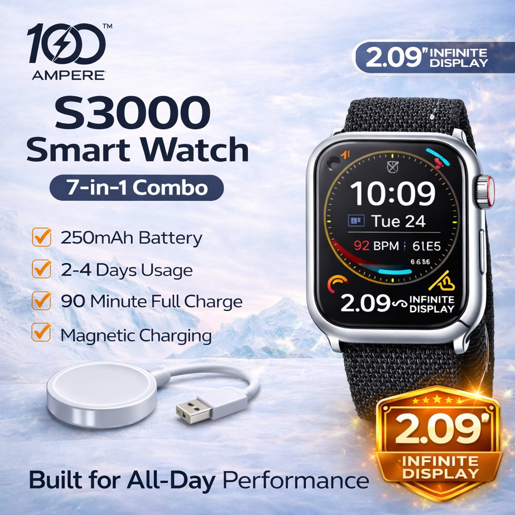 S3000 Smart Watch 7-in-1 Combo